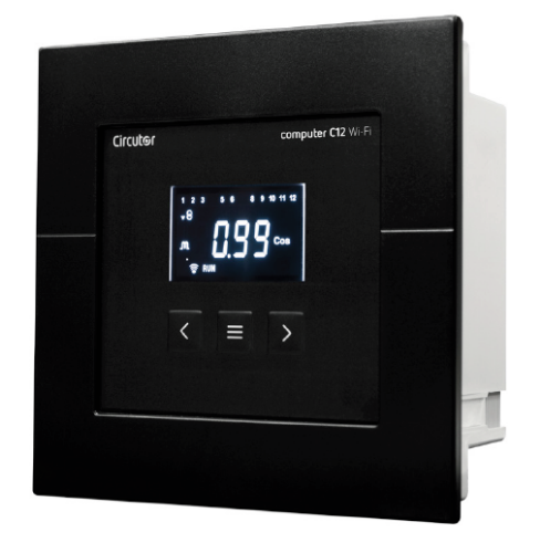 Picture of Computer C12 cos-f regulaator 12 astet, WiFi, Bluetooth, IP40 144x144mm, Circutor 