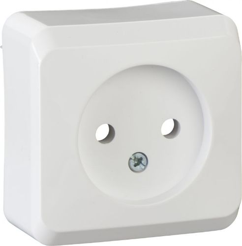 Picture of Pistikupesa 1-ne, Prima, pinnap. valge, IP20 