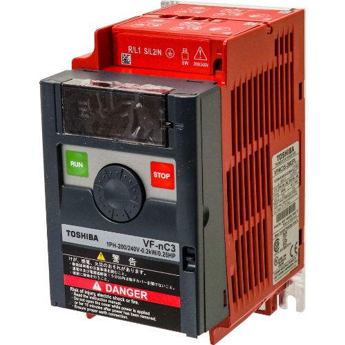 Picture of Sagedusmuundur IP20 230V 2.2kW 9.1A RS485 130x105x156mm EMC C2 filter VFNC3 TOSHIBA  