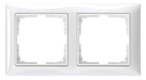 Picture of Raam 2-ne, valge, dekoratiivraamiga, IP20, Basic55 