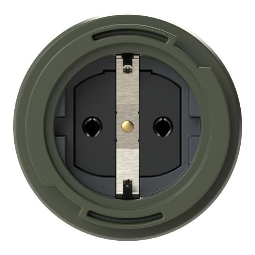 Picture of Kilbipesa 16A 2P+E 230VAC, Klapiga IP66/68, 75x75, Military, PCE 