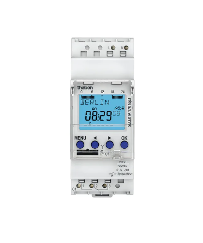 Picture of Programmkell astro. SELEKTA 170 top3, 1 kanal, 56 mk, 230VAC, bluetooth, Theben 