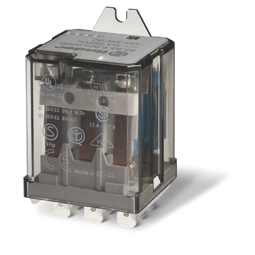 Picture of Relee 62.83, 3NO, 16A, 24VDC, kiirühendusklemm, Finder 