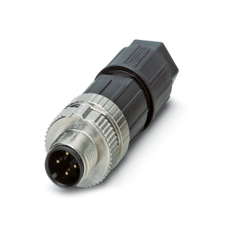 Picture of Anduripistik M12 4-pin, otse, A-coded, Push-in, kaablile 4...8mm, Pg7, Phoenix 