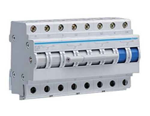 Picture of Ümberlüliti 1-0-2, 4P, 63A, 8 mod, Hager 