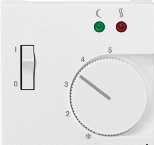 Picture of Keskplaat termostaadile, polaarvalge, Merten System M  