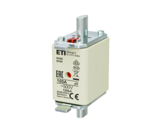 Picture of Sular NH00, 100A, gG, 500VAC/250VDC, ETI 