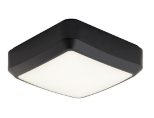 Picture of Plafoon Astro 6-13W/830-40 1000-1700lm Andur Koridor Funkts. IP65 IK08 260x260mm Must Ansell 