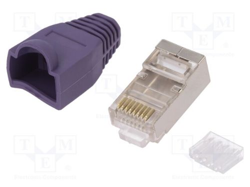Picture of Modulaarpistik RJ45 CAT6 varjestatud. Sobib AWG24, 10tk/pakk 