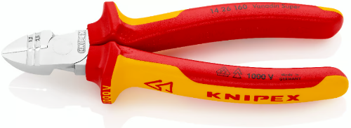 Picture of Lõiketangid , külglõikurid, isolatsiooni tangid 1.5-2.5mm2 VDE 1000V 160mm KNIPEX 