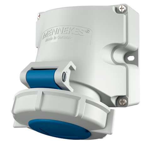 Picture of Seinapesa 16A 4P 9H 230VAC IP67 (ava M25 üleval + 2xM25 all), CEE, MENNEKES  