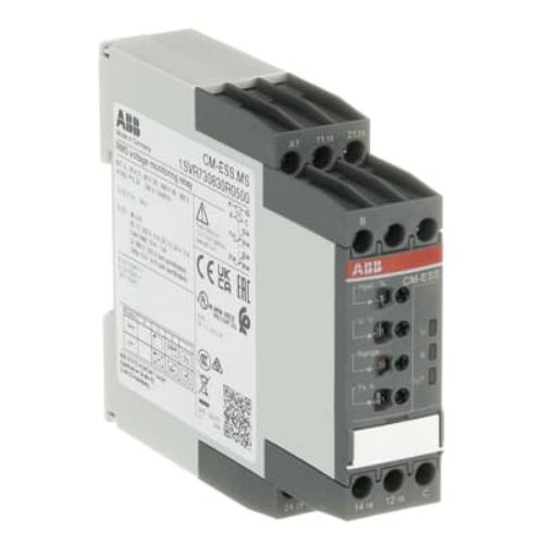 Picture of Pingekontrollirelee 1F, min 3-30V, 3-60A, max 30-300V, 60-600V, 2CO, 24-240VAC/DC, ABB 