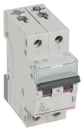 Picture of Moodulkaitselüliti TX3, 2P, 4A, C, 6kA, Legrand 