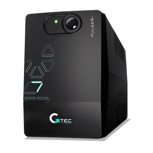 Picture of UPS PULSE lineinteract. 650VA/360W 1F/1F 230VAC 4xIEC USB, RJ11, aku 12V/7Ah, 100x142x279mm, GTec