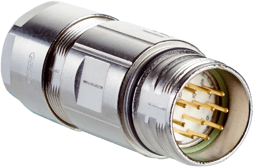 Picture of Anduripistik M23 12-pin, otse, A-coded, kruviklemm, kaablile 5...10.5mm, SICK 