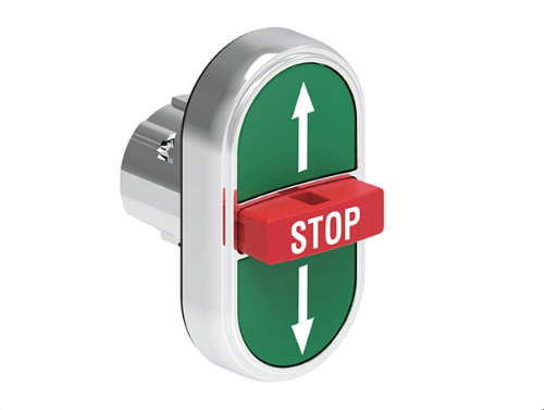 Picture of Surunupp, 3 funkts. LPS, metall, ROHELINE/PUNANE/ROHELINE (↑-STOP-↓), IP66, ilma adapterita, Lovato 