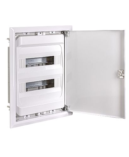 Picture of Süvistatav moodulkilp metalluksega kipsseina, Gold-M, 28m(2x14), valge, IP40, PE/N latiga, IDE 