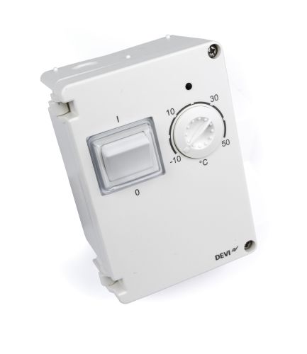 Picture of Termostaat DEVIreg 610 10A, -10...+50 C IP44,karbis, traatandur, DEVI 