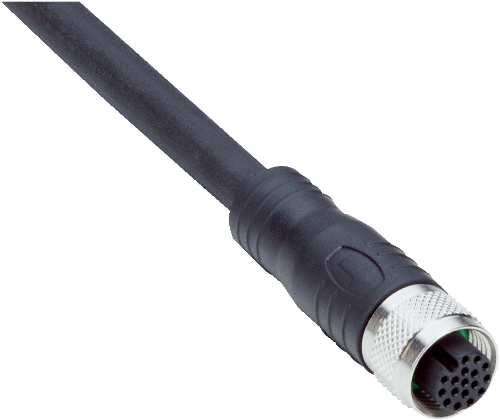 Picture of Võrgukaabel PUR M12 17-pin pistik otse A-coded, 10m, SICK 