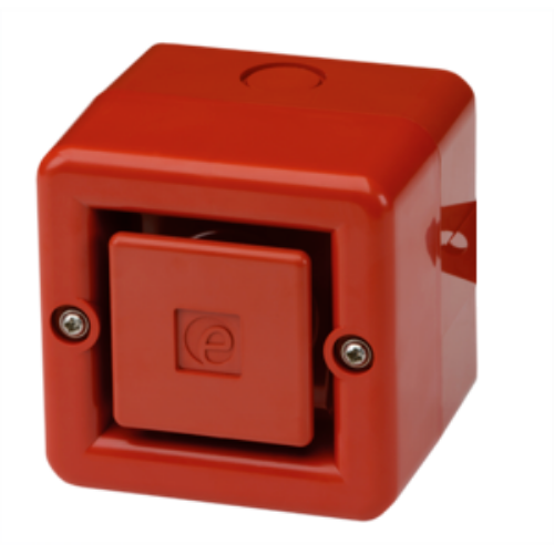 Picture of Sireen A100, 110dB (1m), 64 tooni, 10-60 VDC, PUNANE, üh. tagant, IP66, E2S 