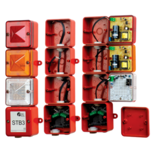 Picture of Ühenduskarp PUNANE ( 3 x L101 ind. moodulile ), DC, e2s 