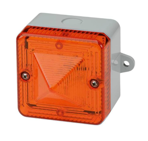 Picture of Signaaltuli L101, ORANŽ, vilkuv, Xenon, 48VAC, valge korpus, IP66, e2s 