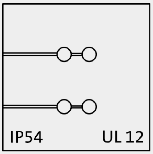 Picture of Poolitatav läbiviik kummist 4x2mm kaablile IP54 hall ICOTEK 