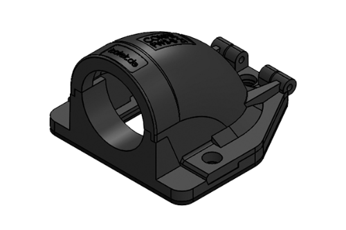 Picture of Kõrikinnitus nurga all seinale NW23 25mm kõrile IP54 must ICOTEK 