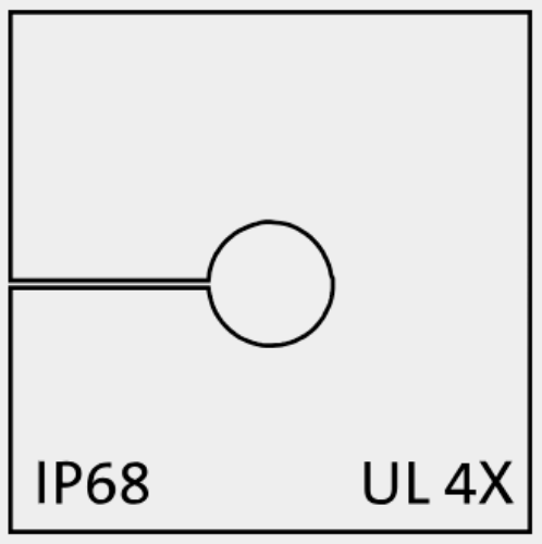 Picture of Poolitatav läbiviik kummist 5-6mm kaablile IP54 hall ICOTEK 