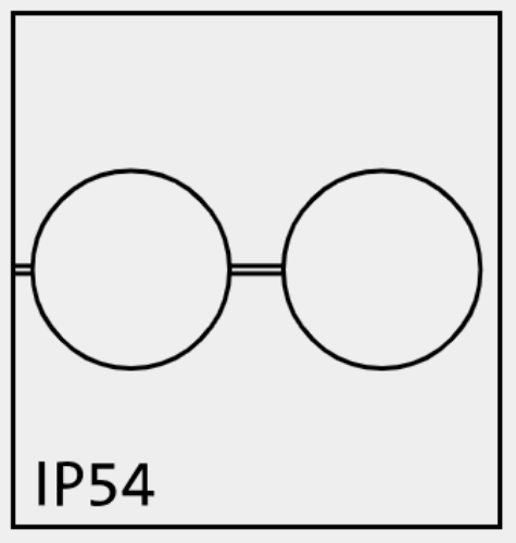 Picture of Poolitatav läbiviik kummist 2x7mm kaablile IP54 hall ICOTEK 