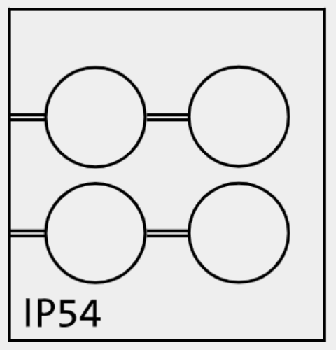 Picture of Poolitatav läbiviik kummist 4x6mm kaablile IP54 hall ICOTEK 