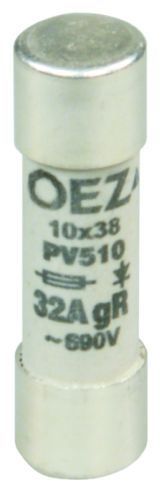 Picture of Silindriline sular 10x38 32A gR, 690VAC/250VDC, OEZ 