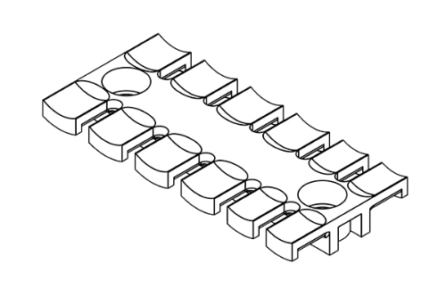Picture of Kaablikinnitus alus 6le kaablile kruvikinnitus 86.5mm ICOTEK 