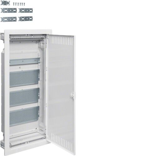 Picture of Süvistatav nõrkvoolukilp Volta, 1xDIN+3xperfoplaat, IP30, valge, Hager 