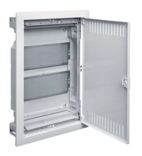 Picture of Süvistatav nõrkvoolukilp Volta, 2xperfoplaat, IP30, valge, Hager 