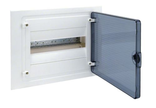 Picture of Süvistatav moodulkilp Golf, 1x12M, transp, plast, KLS 257x318x72mm, IP30,  VF112TD   Hager 