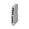 Picture of Narrow Ethernet QoS switch, 8xRJ45 10/100Mbps, -10...60C, 24VAC/DC, IP30, Phoenix Contact 