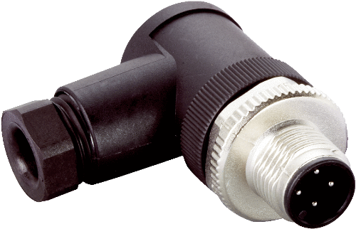 Picture of Anduripistik M12 4-pin, 90°, A-coded, kruviklemm, kaablile 3...6.5mm, SICK 