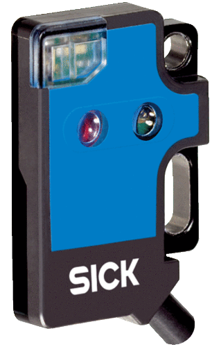 Picture of Miniatuurne Fotoandur Objektilt WT2F, Sn=4..115mm, PNP, Light, IP67, 2m kaabel 3-wire, SICK 