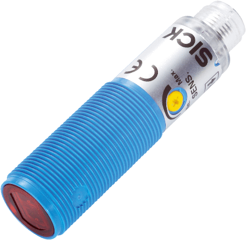 Picture of Fotoandur Saatja-Vastuvõtja, M18, Sn=0...20m, PNP-NO, Light/Dark, M12 4-pin pistik, SICK 