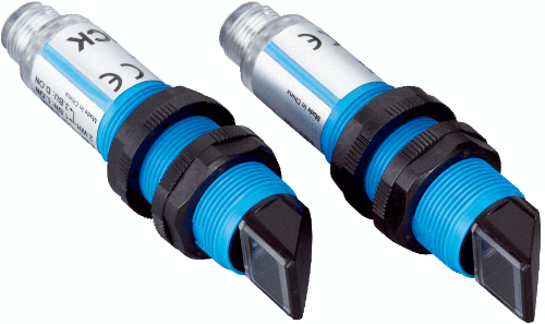 Picture of Fotoandur Saatja-Vastuvõtja, M18 90°, Sn=0...25m, PNP, Light/Dark, M12 4-pin pistik, SICK 