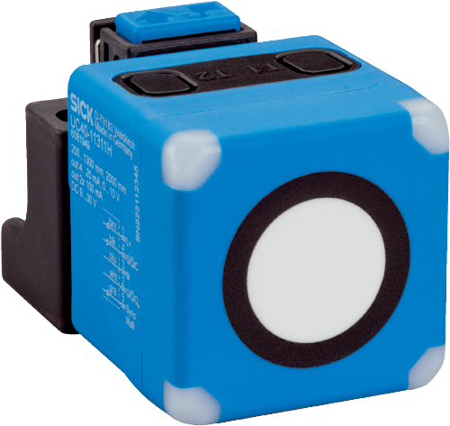 Picture of Ultraheli kaugusandur UC40, Sn=200-1300mm (2m), välj: 0-10V/4-20mA, IO-Link, pistik M12 5-pin, SICK 