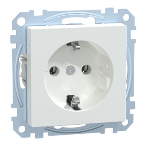 Picture of Pistikupesa 1-ne, maand.-ga, aktiivvalge, kruvikl. süv. IP20, Merten System M 