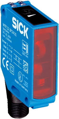 Picture of Fotoandur Objektilt W12 (FS), Sn30...175mm, PNP, Light/Dark, IP67, pistik M12 4-pin, SICK 