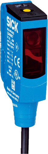 Picture of Fotoandur Reflektorile W9, plast, Sn=0...3m, PNP, Light/Dark, IP67, kaabel pistikuga M12 4-pin, SICK