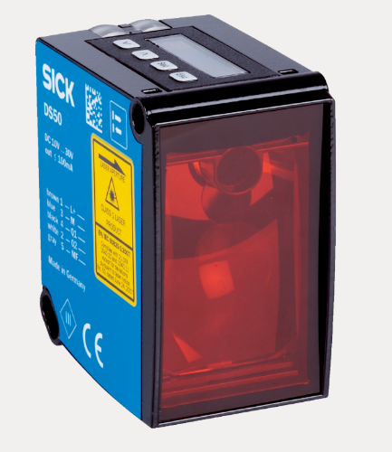 Picture of Laser-kaugusandur DT50, Sn=200-10000mm, välj: PNP, 4...20mA/0...10V, M12 5-pin, SICK