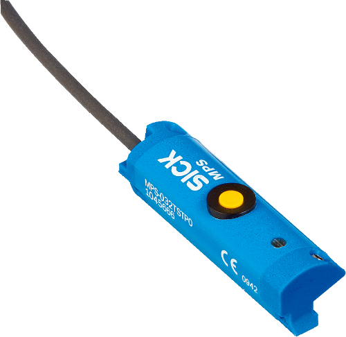 Picture of Silindri andur, MPS, T- pesa, 0..10V / 4..20mA, kere 45mm, 0.3m kaabel, M8 4-pin, SICK 