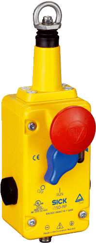 Picture of Trosslüliti i150, 2NC, dist. 75m, Reset, Emercency Stop, IP65, M12, 4-pin, SICK 