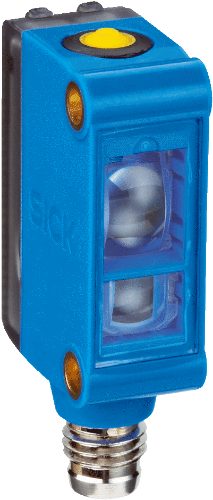 Picture of Kontrastiandur KTM, Sn=12.5mm, 470/525/625nm, PNP, Light/Dark, IP67, M8 4-pin pistik, SICK 