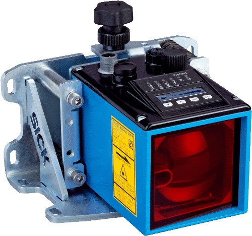 Picture of Laser-kaugusandur Dx100, Sn=0.15-100mm, Ethernet/IP, 2xPNP/NPN, M12 4-pin, SICK 